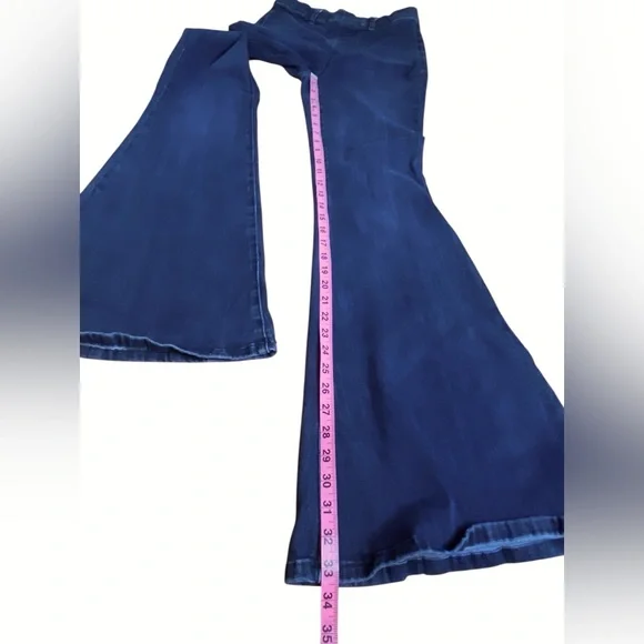 Judy Blue High Rise Pull On Super Flare Bellbottom Jeans Women’s Size 7 (28) - Picture 10 of 14